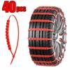 20/40pcs Universal Emergency Snow Chains for Cars, Quick Installation Anti-Skid Tire Traction for Snow & Ice, Traction Aid