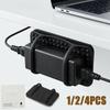 Pacote 1/2/4 Suporte de Carregador de Laptop de Silicone Mesa Suporte Universal para Adaptador de Energia para Carregamento Blocos Cabos Suporte Seguro de Alimentação