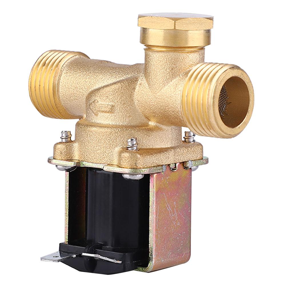 1 2  Brass Electric Solenoid Valve NC Normally Closed Water Inlet Valve (DC12V)