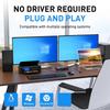 Dual Monitor KVM   USB 3.0  -Compatible KVM   2 Monitors 3 PCs 4K60Hz 2K144Hz, EDID Lator, Dual Monitor KVM   with 4 USB 3.0 Ports, 