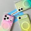 Aurora Gradient Magnetische Hülle für iPhone 17 Pro Max 15 14 13 12 16 Pro Max Plus 17 Air Magnetische Zweifarbige Abdeckung