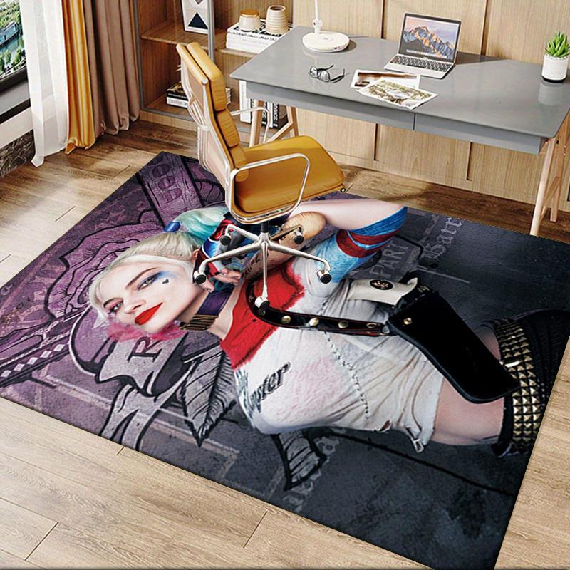 Harley Quinn Inspired Costume Set - Cosplay Outfit for Women Office Mat Home Decor Office Desk Chair Rugs Chair Carpet for office Chair Mat