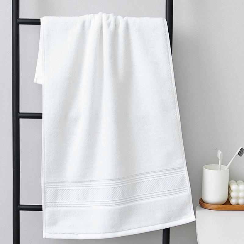 40x80 Large Satin Border Face Towel, 200g, Solid Color, Embroidered Name, Gift Logo, Thickened