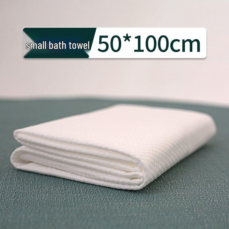 Extra Thick Disposable Adult Bath Towel - Super Absorbent, Individually Packed Cotton for Travel & Hotel Use