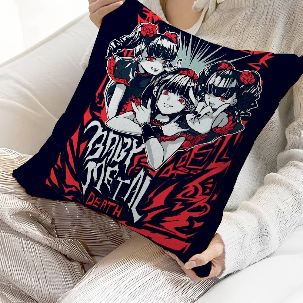 Japanese Band B-Babymetal Tinplate Cushion Cover Decorative Pillow Sofa Home Decor Case Pillow Cases