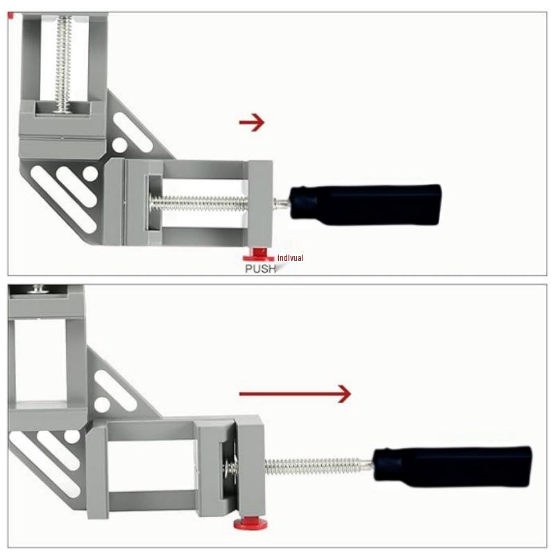 90° Mini Corner Clamp - Right Angle, Quick-Fix for Woodworking, Welding, Picture Frames, Glass, Fish Tanks