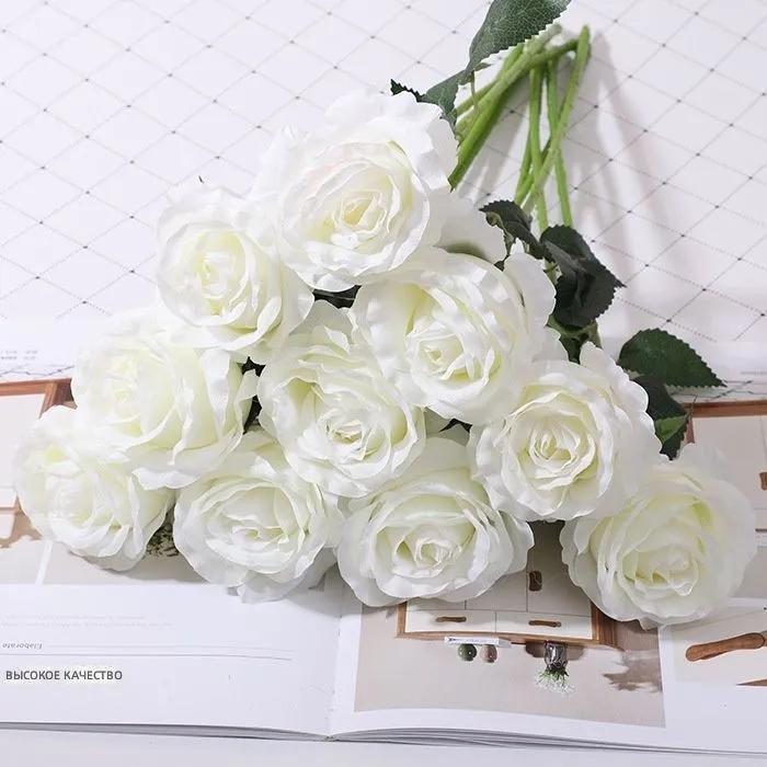 Artificial Flowers Flum 24 pcs white