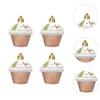 4x Hanging Christmas Tree Ornaments Photo Prop Christmas Cupcake Decorations for Wall Farmhouse Window Gift Wrapping Fireplace