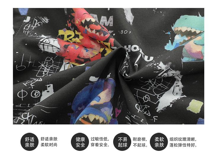 Boys' Summer Set 2026 New Style Rascal Trendy Children's Dinosaur Short sleeved T-shirt Men's Treasure Summer Half sleeved Clothes