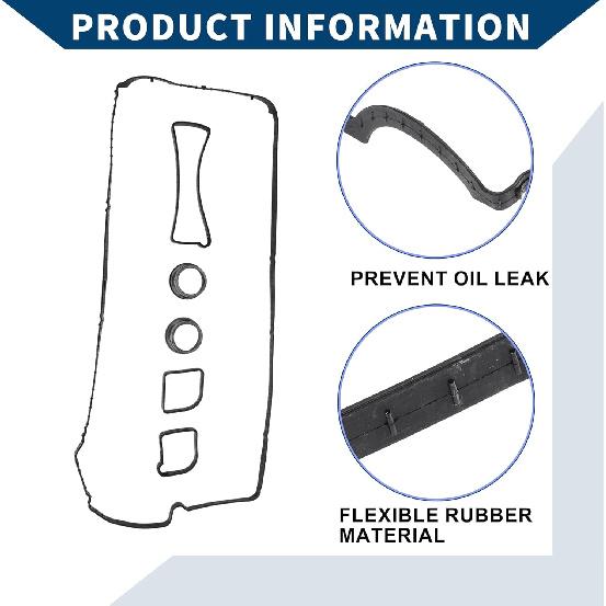 No.LR025664 Valve Cover Gasket with Gasket for Land Rover LR2 Range Rover/Cylinder Head Valve Seal Gasket/Durable Rubber Rocker Cover Gasket / 1set
