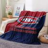Montreal Canadiens Print Flannel Blanket, High Quality Comfortable for All Seasons, Home Decor, Warmth and Comfort, Perfect for Christmas Gifts