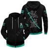 Men's Zipper Shirt Four Season Long Sleeve Cardigan Top 3D Digital Print Hoodie