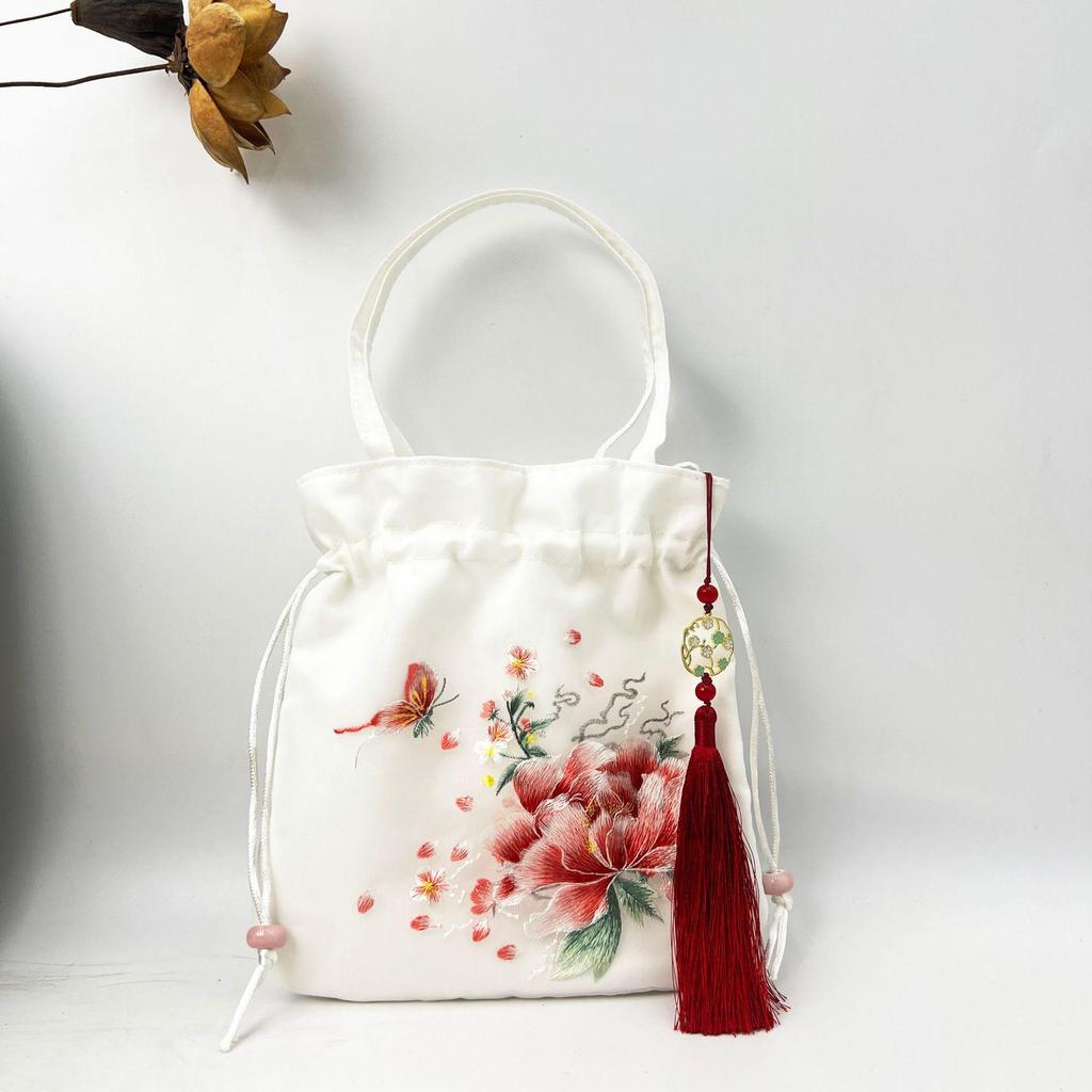 Han Element Su Embroidery Bag: National Style Hanfu Crossbody Handbag - Artistic, Versatile Casual Wear.