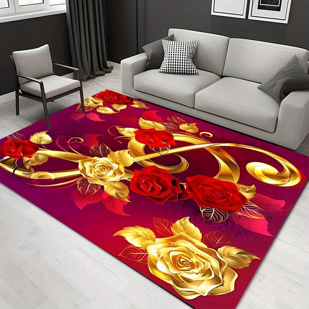 

1pc 19028518740 Pattern Carpet, Area Rug For Living Room Bedroom Room Bed Chair Laundry Entryway Corridor Yard Non-slip Outdoor Camping Rug 60cm by 90cm