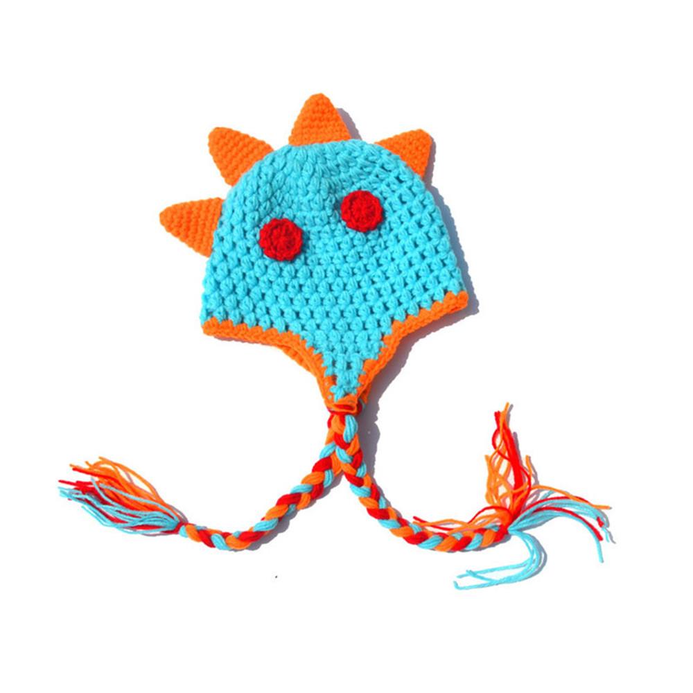 Baby Boy Dinosaur Outfit Newborn Photography Props Knit Infant Infant Accessorie