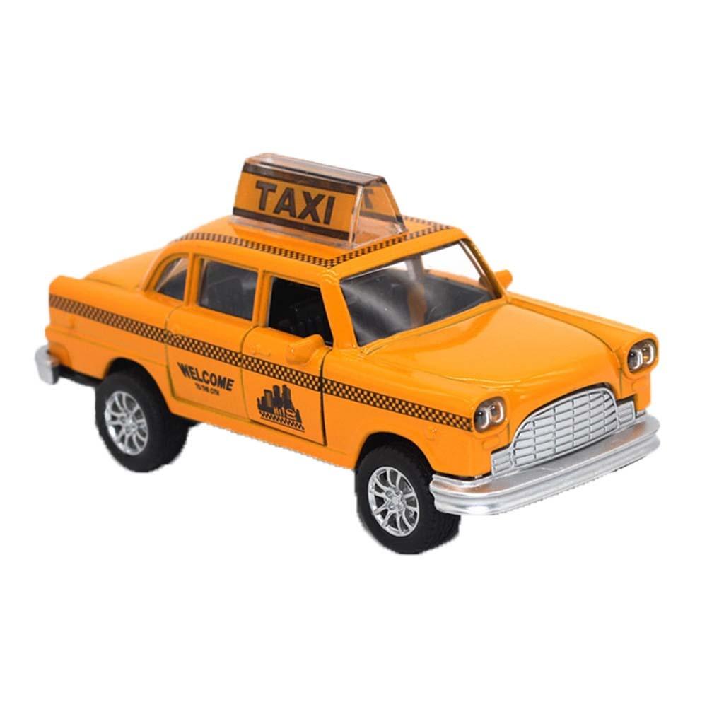 

Rubber Miniature Toy Car Plastic Kids Toy Vehicle Creative Taxi Car Car Parent-child жёлтый
