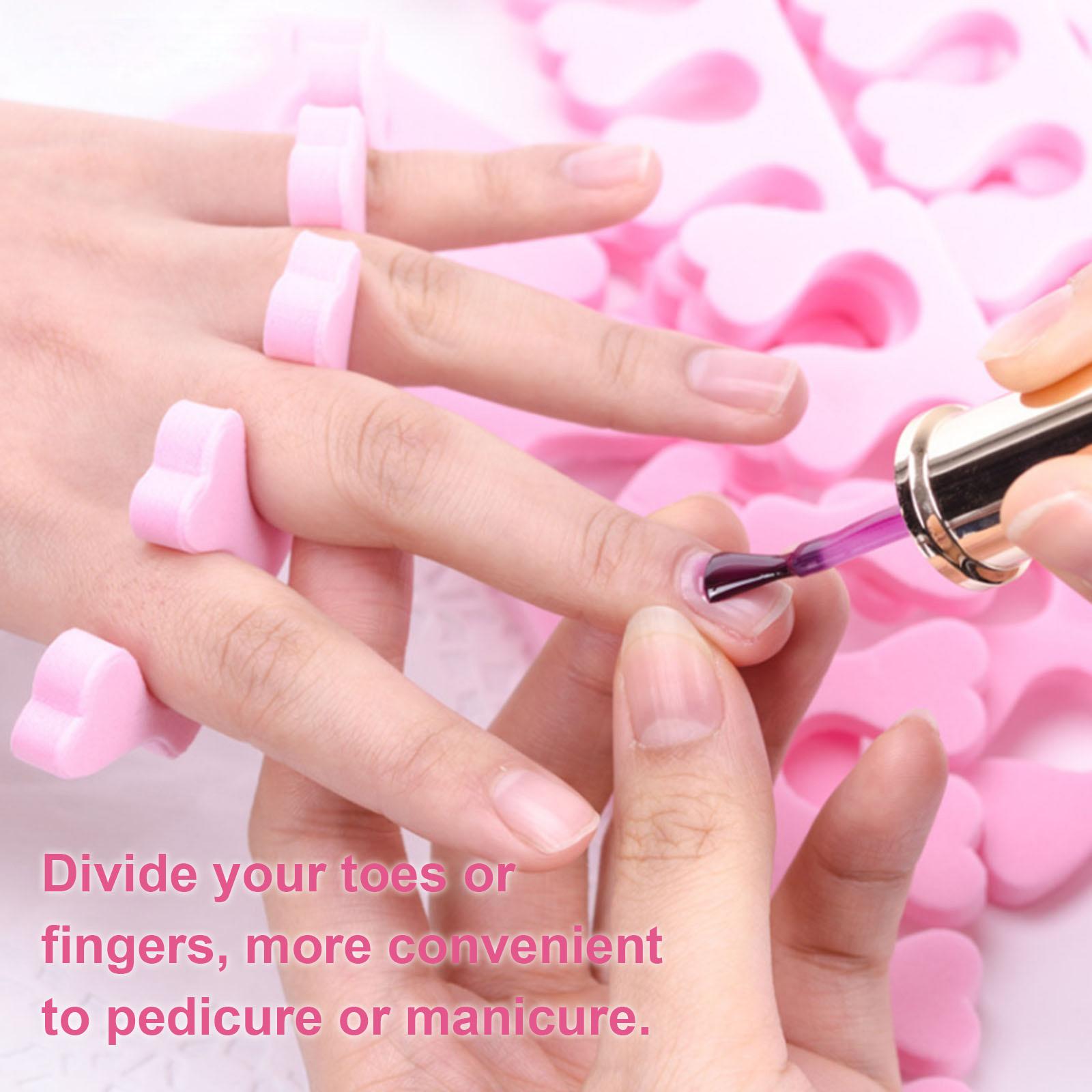 50PCS Soft Sponge Finger Toe Separator Divider Spacer EVA Foam Nail Art Pedicure Manicure Tool