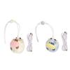 Mini Hanging Neck Fan USB Rechargeable Bladeless Cartoon Cow Shape Necklace Fan with Adjustable Lany