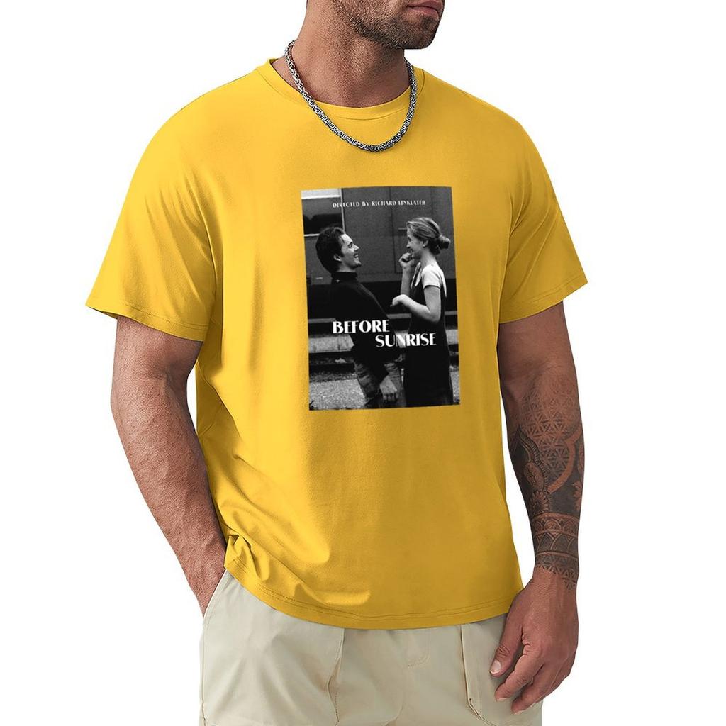 Przed Wschodem Słońca Zachód Słońca Północ T-shirt Oversize z Graficznym Nadrukiem Street Wear Sublime Blanks Odzież Męska