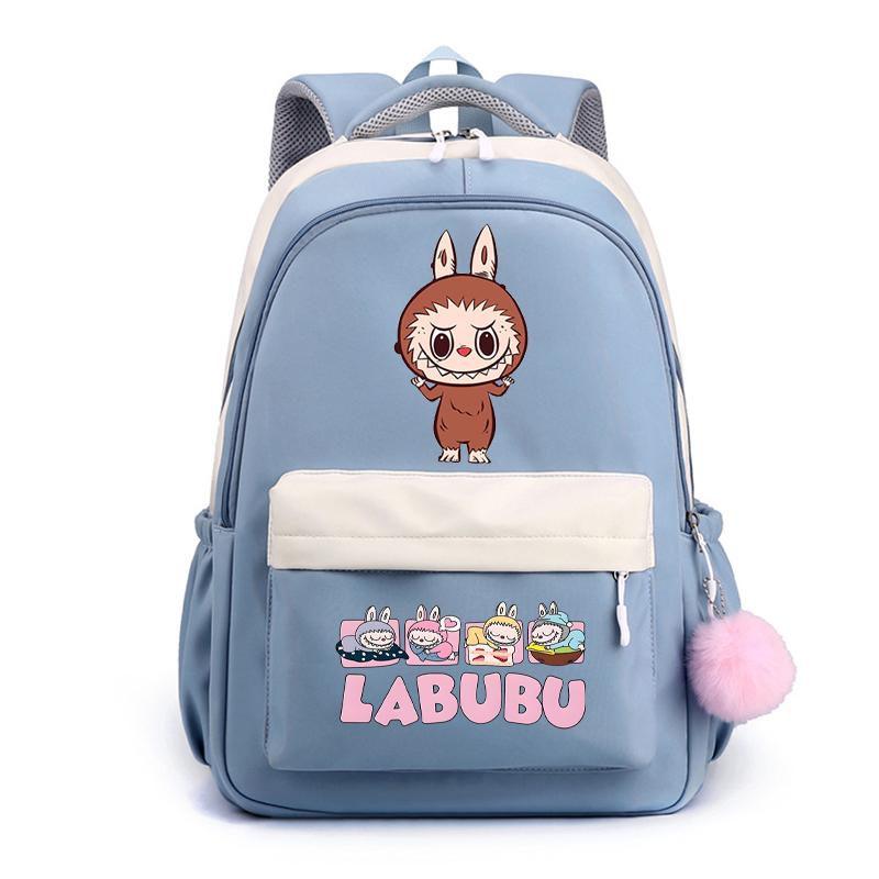 Cute Cartoon Printed Backpack Student Kid Schoolbag Women Large Capacity Waterproof Bookbag Kid Birthday Gift Travel Bag