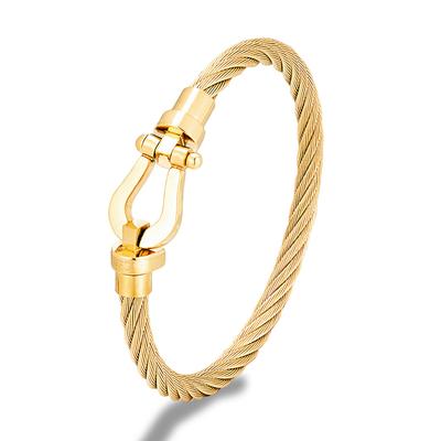 European and American Horseshoe Magnet Buckle Steel Wire Bracelet, Fashion Trend Exquisite Jewelry Bracelet 2026