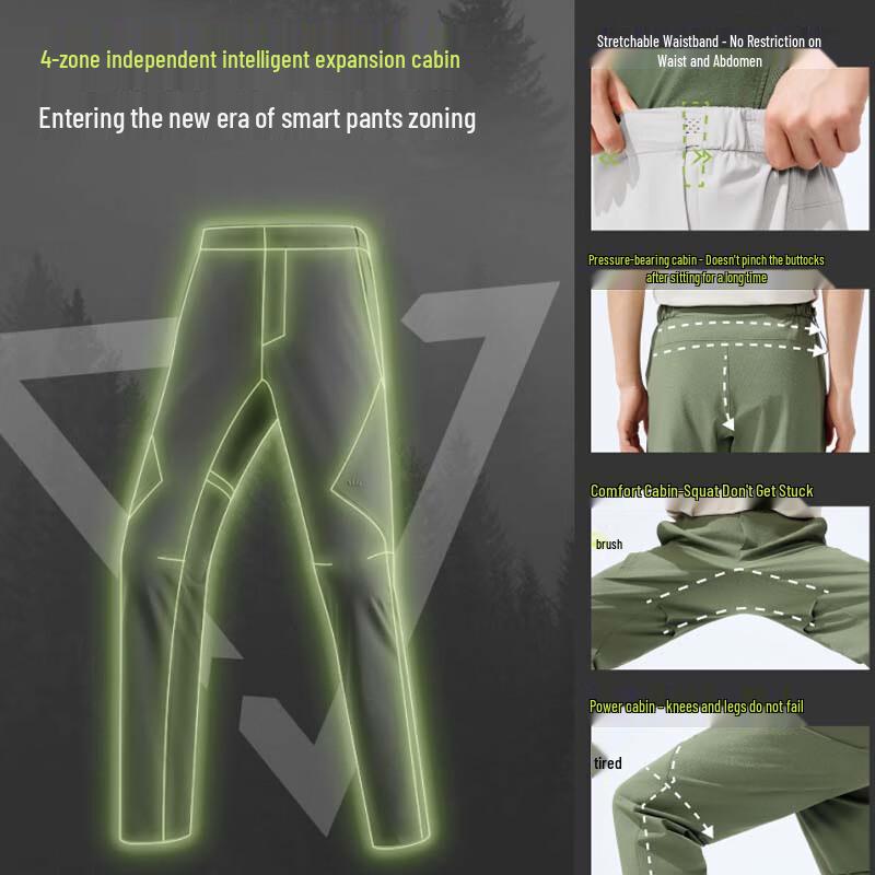 

Beneunder Men s EL594 Stretchy Outdoor Trousers S