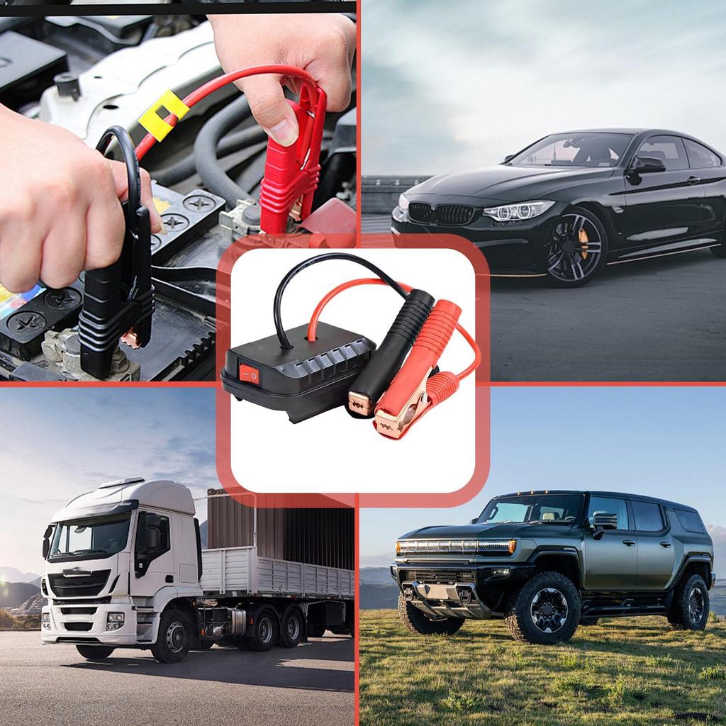 18-21V Car Jump Starter Safe Portable Battery Booster for RV Camping, Auto Emergency Power Inverter, Outdoor Vehicle Rescue Tool