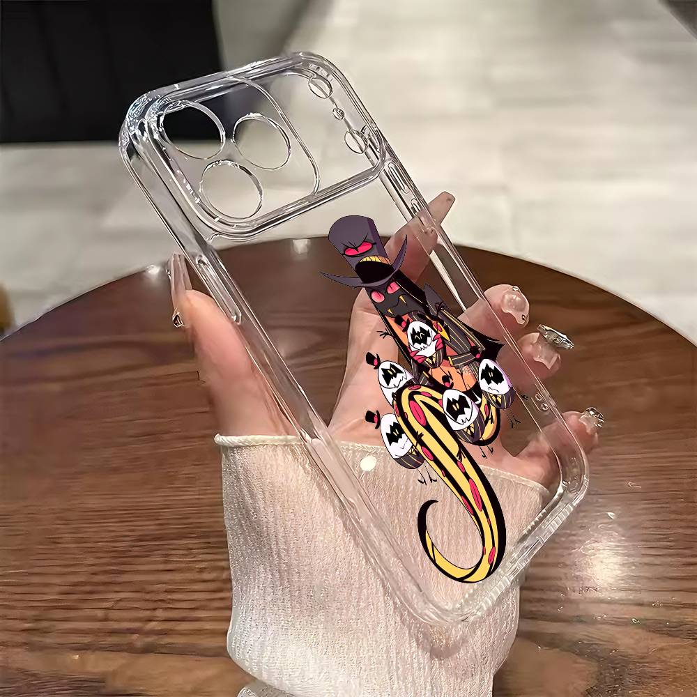 Sir Pentious H-Hazbin H-Hotel Phone Case For iPhone 17 16 15 14 13 12 11 Mini Pro Max Plus Transparent Cover