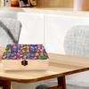 5D DIY Diamond Art Rhinestones Decorative Storage Box Wooden Crystal Mosaic Storage Container for Home Car Desk Decoration Craft