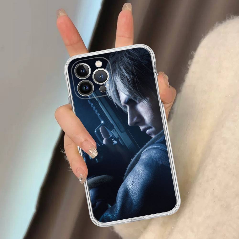

Game Leon Resident E-Evil Phone Case For IPhone 17 16 15 14 13 12 11 Pro Max Plus Soft Cover Personalized DIY iPhone 11