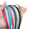1 meter Färgglad 8 mm Platt PU Konstläder Snöre Midjekedja Armband Bälte Väskhandtag för DIY Smyckestillverkning Tillbehör