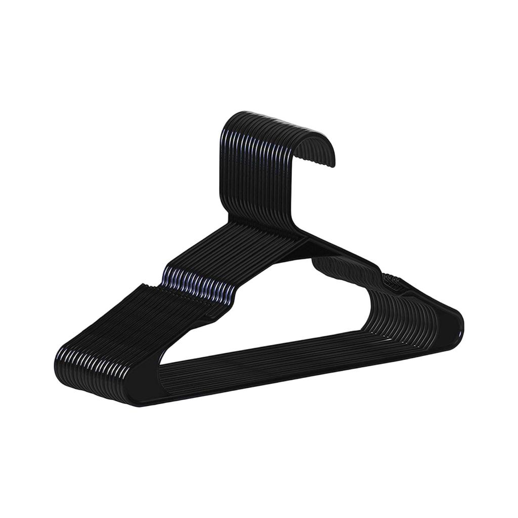 Plastic Clothes Hangers with Side Hooks for Adult Clothing Durable Non-Marking Hanger Suitable for Pants Storage and Closet Organization