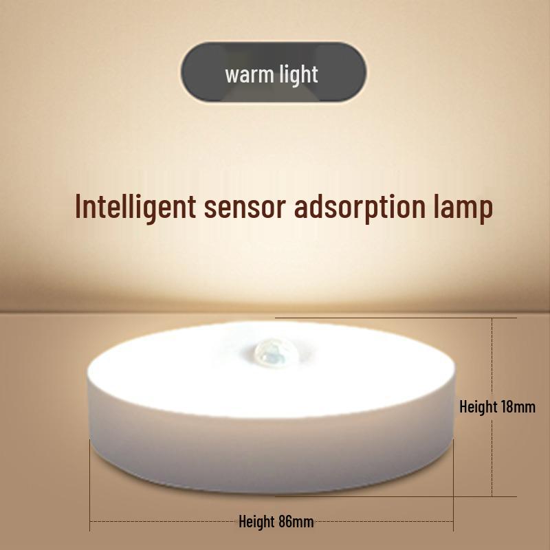 Wireless LED Sensor Night Light with Automatic Human Detection for Bedroom and Household Use