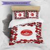 Set Biancheria da Letto Stampato Aberdeen FC 3 Pezzi Copripiumino Traspirante con Federe Biancheria da Letto Decorativa per Camera da Letto Casa