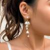 Bohemiean Bell Orchids Flower Earring Necklace Summer Preal Flower Leaf Earring