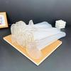 Korean Pearl Ruffle Gauze Floral Bouquet Wrapping Material - Pleated Mesh Wave Gauze