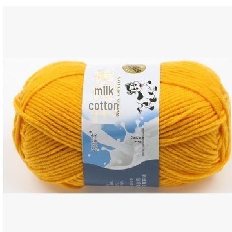 Milk Cotton Yarn Set for DIY Projects: Scarf, Crochet Slippers, Hand-Woven Bags