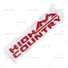 ABS High Country Emblem Rear Trunk Logo High Country  Badge Auto Body Decal Car Fender Stickers Styling Accessories