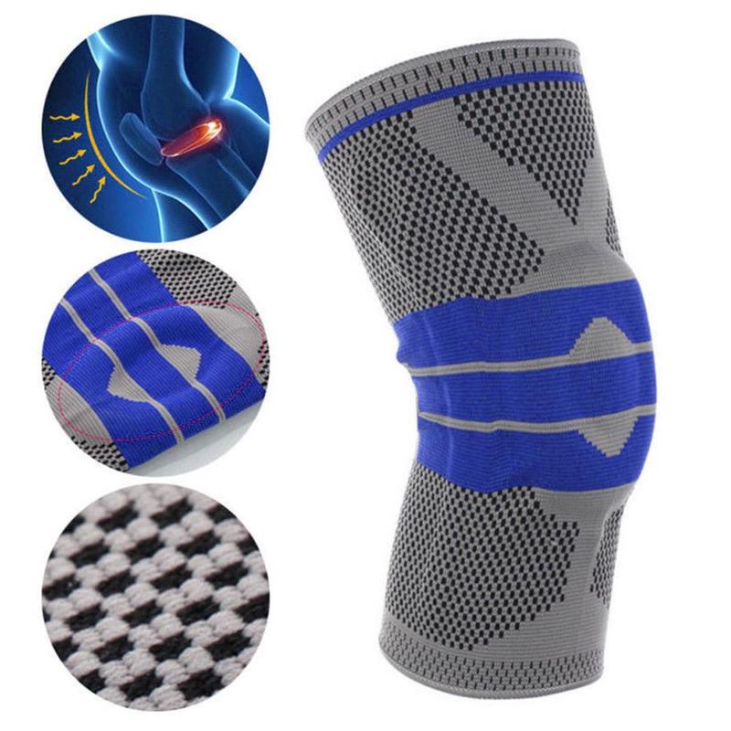 Silicone Pads Fitness Meniscus Patella Protection Kneepads Sports Safety Knee Sleeve
