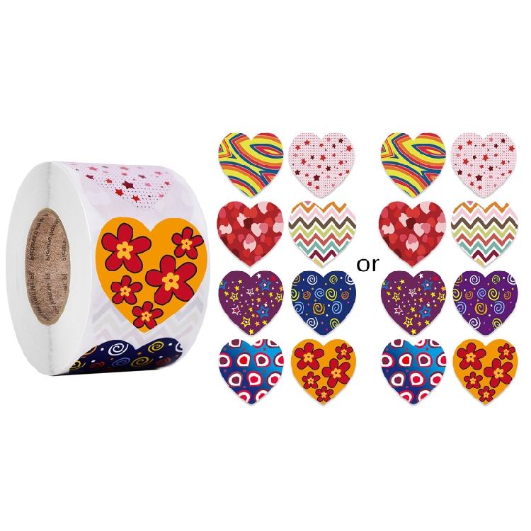 

500 Pcs Multipurpose Heart Labels Valentine s Day Stickers Gift Wrapping Tags 1