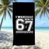 Explosives 67 Digital Bedrucktes Strandtuch Sandfest Absorbierendes Badetuch Meeresurlaub Schnelltrocknendes Handtuch