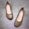 Wasteland Wind Soft Leather Beef Tendon Soft Sole Single Shoes Autumn Flat Sole Comfortable Shallow Mouth Leather Shoes Flat Heel