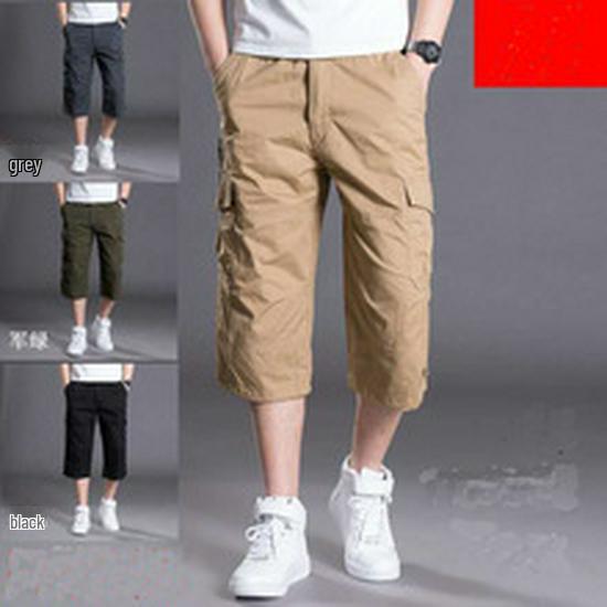 Men's Autumn Multi-Pocket Windproof Workwear Pants - Long, Wear-Resistant, Trendy Casual Trousers