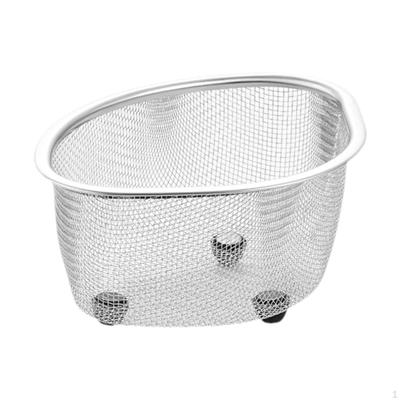 Corner Basket for Kitchen Sink, Mesh Colander Food Storage