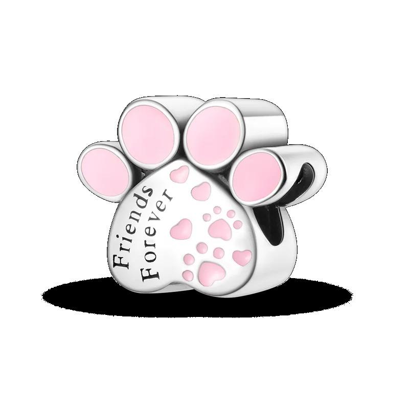 Animals Series Charms Beads 925 Silver Dog Cat Pets Fit Original Pandora Bracelet DIY lovely Pendants For Woman Fashion Jewelry