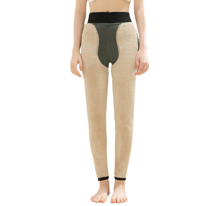 Herren Dicke Herbst Winddichte Wollhose, Doppellagig mit Samt, Extra Dick für Kaltes Nordostwetter