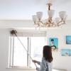 Gray Ostrich Feather Duster with 71Inch Pole,Extendable Feather Duster for Home Cleaning