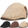 Nuovo Stile Unisex Berretti Piatto Vintage in Pelle Scamosciata Cappello Classico Newsboy Per Uomo Donna Quotidiano Casual & Stile Retro da Esterno Cappelli