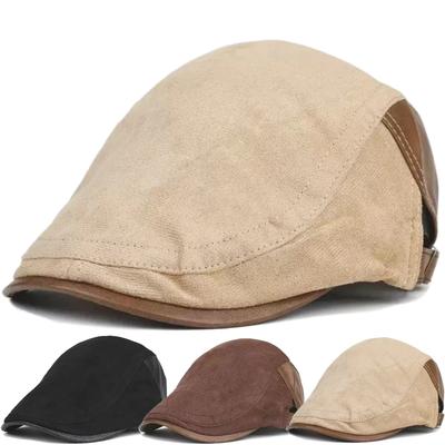 New Style Unisex Vintage Suede Flat Berets Cap Classic Newsboy Cap For Men Woman Daily Casual & Retro Outdoor Style Hats