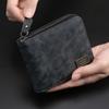 High Quality Simple Coin Purse Multifunctional Large Capacity Zipper Wallet Short Credit Card Bag Men